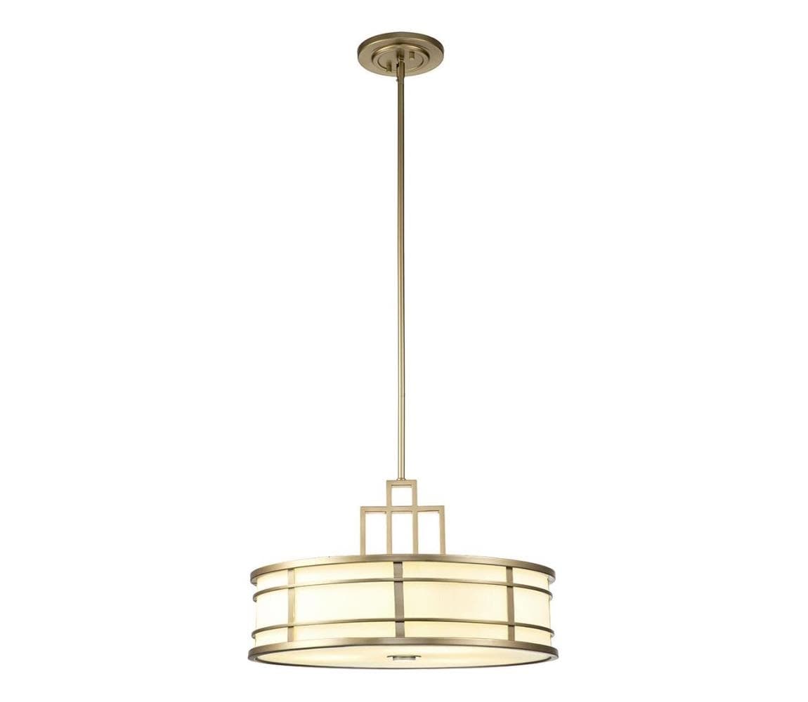 Elstead Feiss FE-FUSION-P-L-PNBR - luster na tyči FUSION 3xE27/40W/230V zlatý FE-FUSION-P-L-PNBR