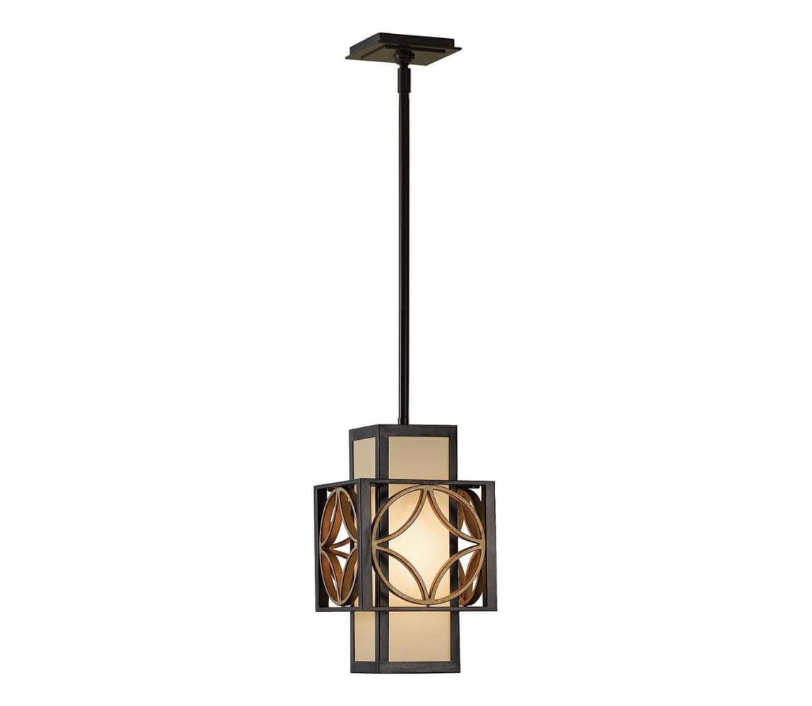 Elstead Feiss FE-REMY-P-C - Luster na tyči REMY 1xE27/60W/230V čierna/zlatá FE-REMY-P-C