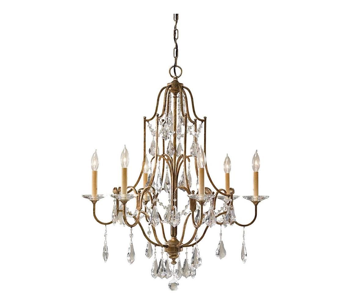Elstead Feiss FE-VALENTINA6 - Luster na reťazi VALENTINA 6xE14/60W/230V FE-VALENTINA6