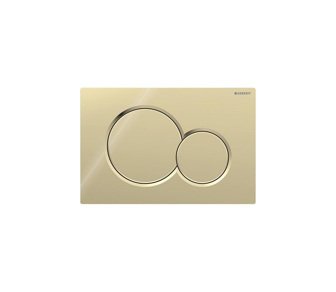 Geberit 115.770.DT.5 - Splachovacie tlačidlo 01 Round 24,6x16,4 cm mosadz 115.770.DT.5