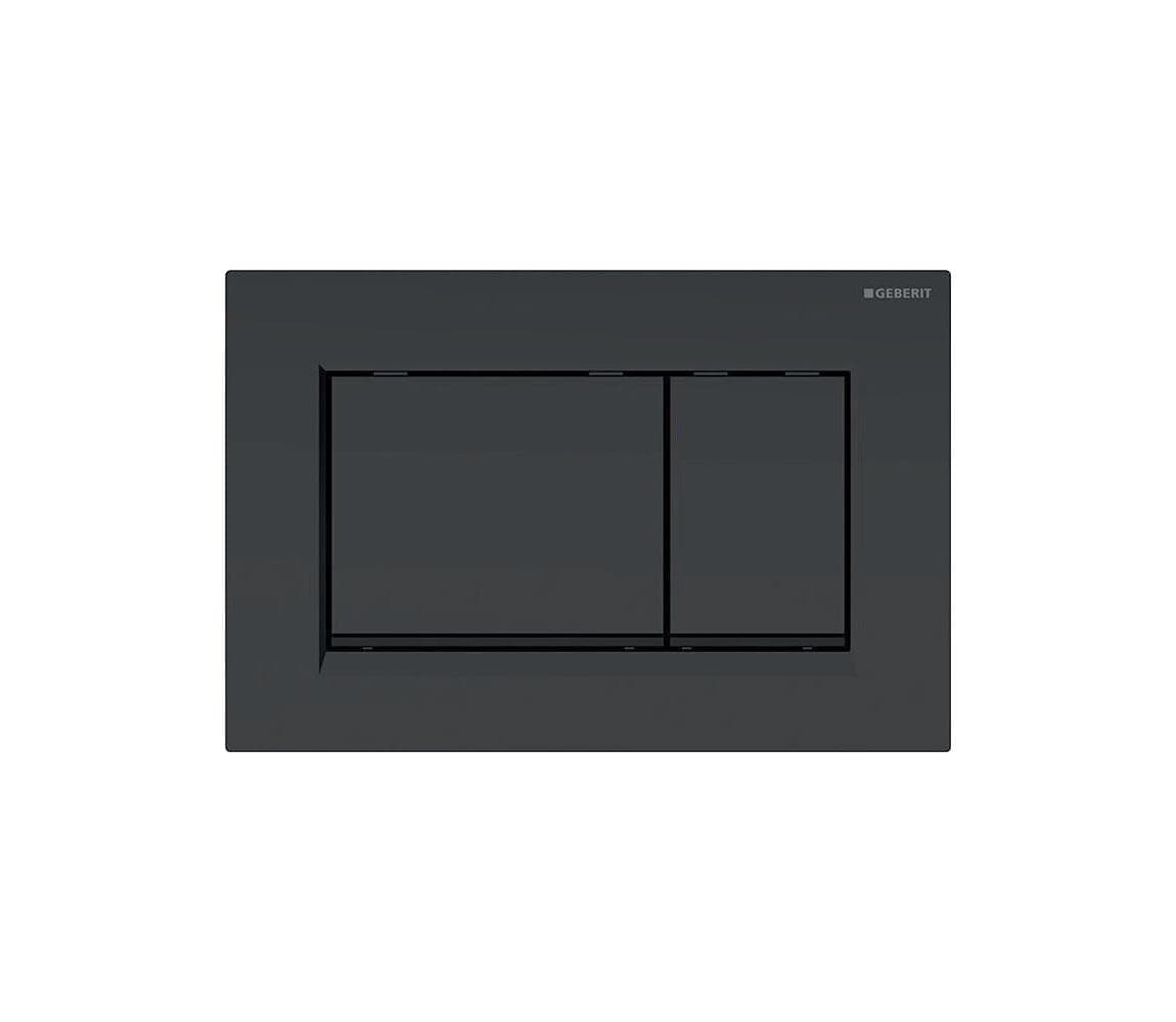 Geberit 115.883.16.1 - Splachovacie tlačidlo 30 24,6x16,4 cm matná čierna 115.883.16.1