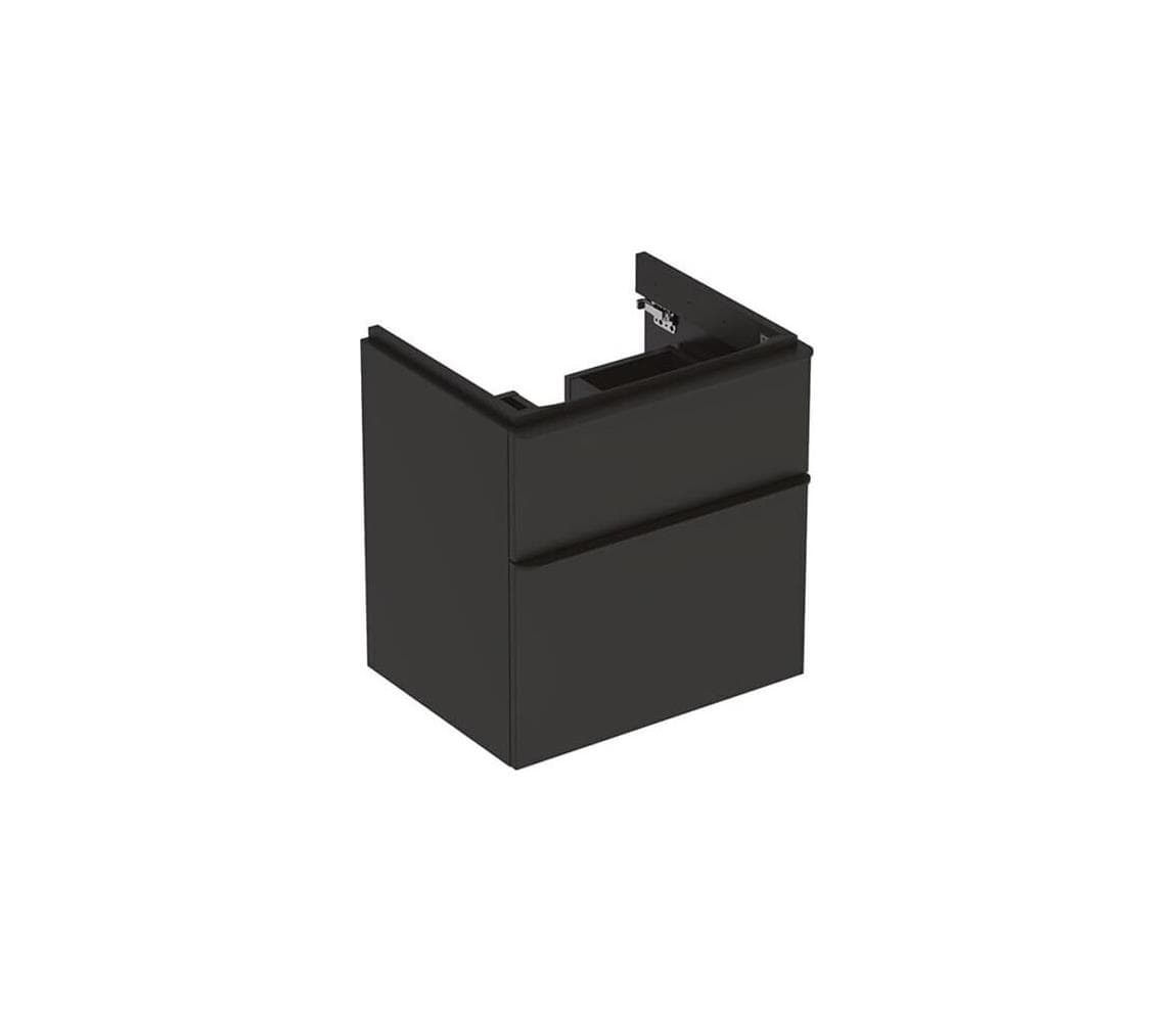 Geberit 500.352.JK.1 - Kúpeľňová skrinka pod umývadlo Smyle Square 61,7x58,4 cm antracit 500.352.JK.1
