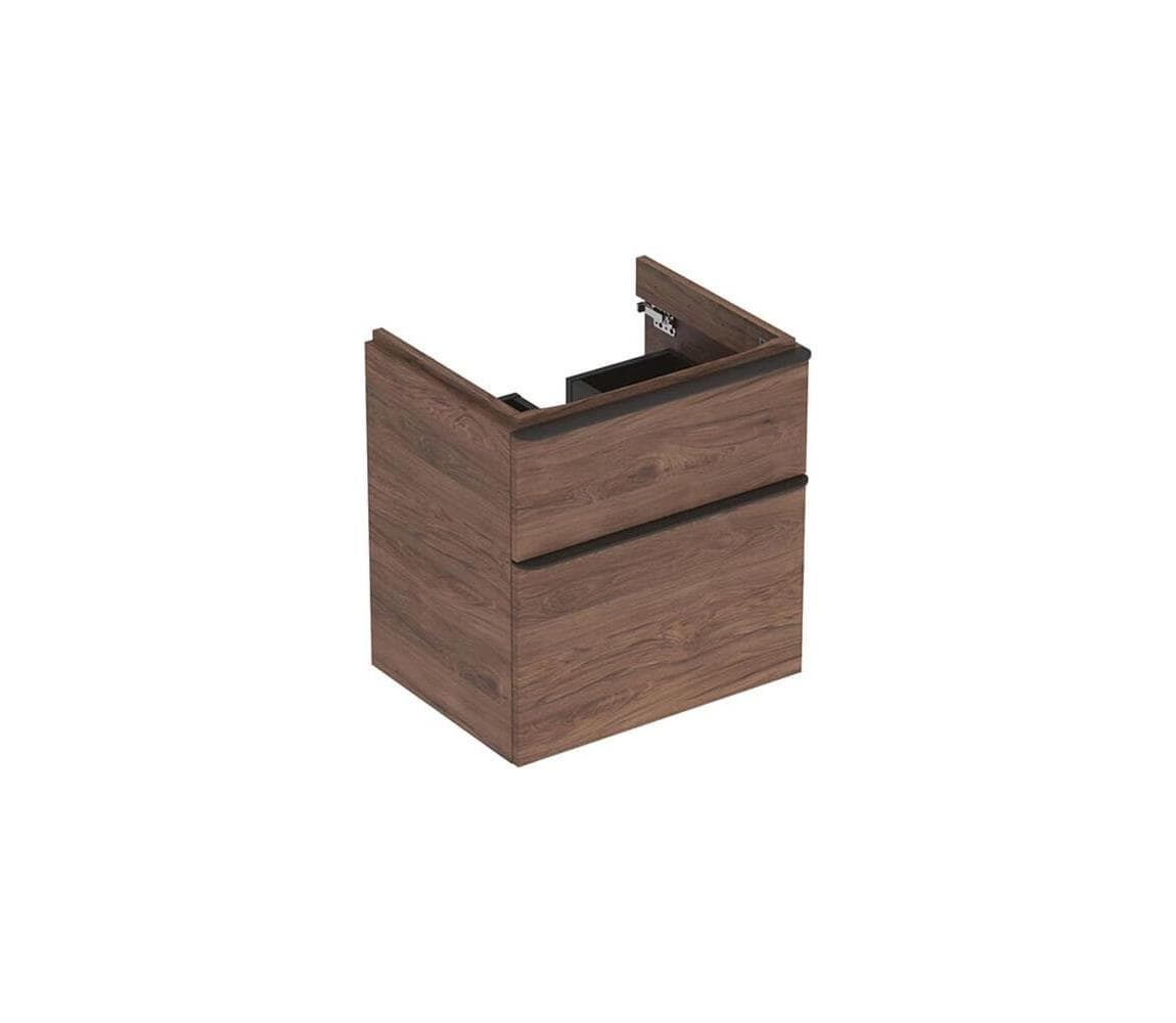 Geberit 500.352.JR.1 - Kúpeľňová skrinka pod umývadlo Smyle Square 61,7 x 58,4 cm orech 500.352.JR.1