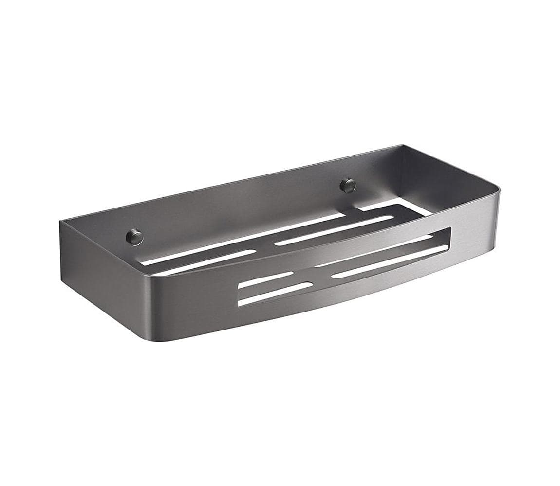 Gedy - Nástenná polica do sprchy SMART 30x12,8 cm metalicky sivá 241781