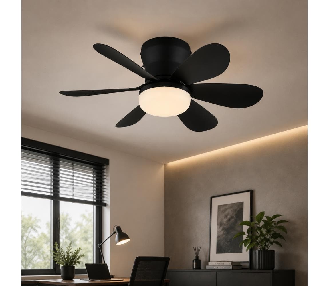 Globo 03625S -LED stmievateľný stropný látor DELORES LED/5W/230V 2700-6500K čierna+DO 03625S