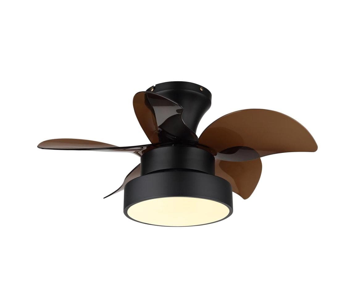 Globo 03670-LED Stmievateľný stropný látor KARI LED/22W/230V 3000/4500/6000K hnedý+DO 03670