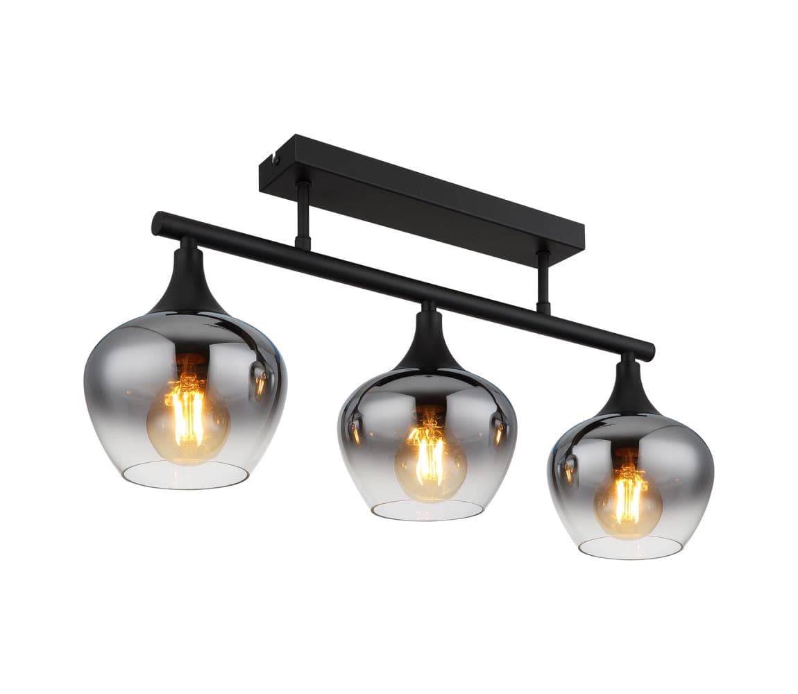 Globo 15548-3D1 - Prisadený luster MAXY 3xE27/40W/230V čierna 15548-3D1