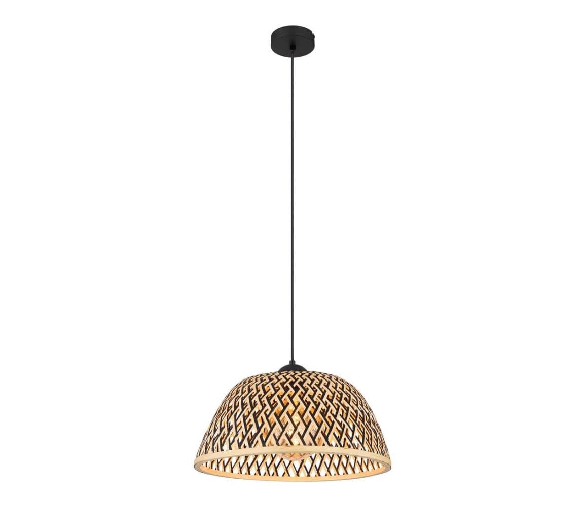 Globo 15767H1 - Luster na lanku COLLY 1xE27/15W/230V bambus 15767H1