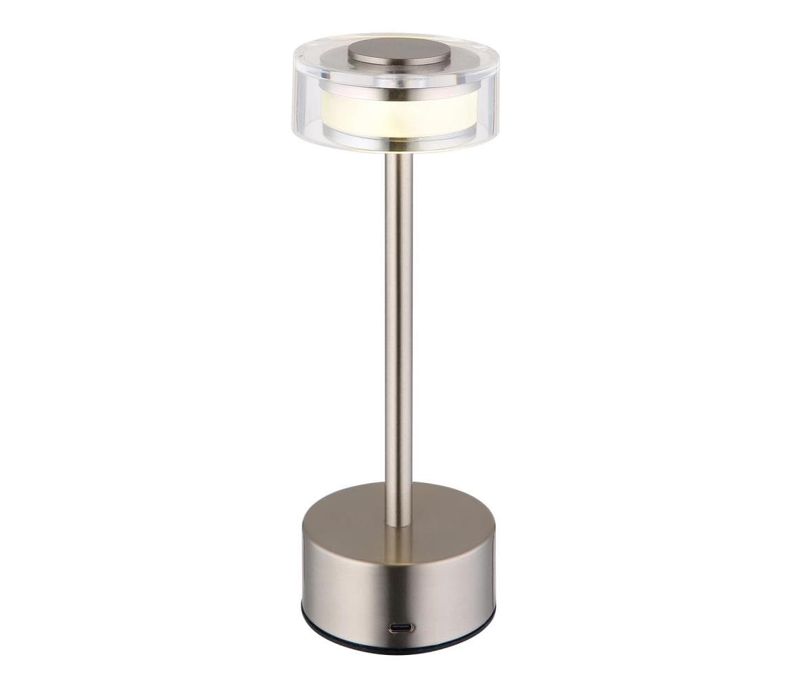 Globo 21026N - LED Stm. stolná lampa SHIRA LED/2,5W/3,7V 2700/4000/6500K matný chróm 21026N
