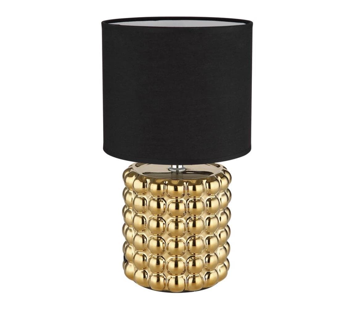 Globo 21626 - Stolná lampa VALENTINO 1xE14/40W/230V čierna/zlatá 21626