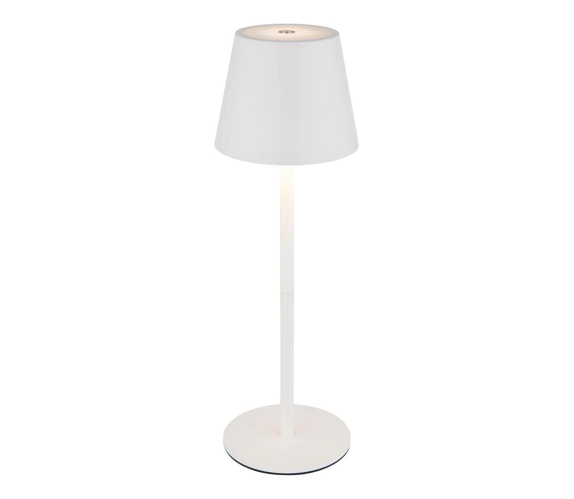 Globo 58488W - LED vonkajšia stmievateľná dotyková nabíjateľná stolová lampa 3v1 VANNIE 3W/5V IP54 biela 58488W