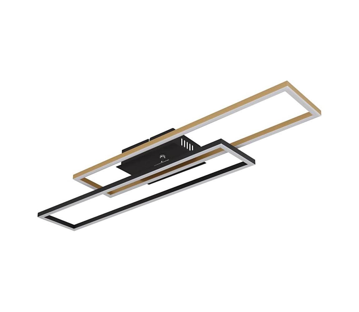 Globo 67208-30G -LED Stropné svietidlo DAKARI 30W/230V 3000K 60x80 cm čierna/zlatá 67208-30G
