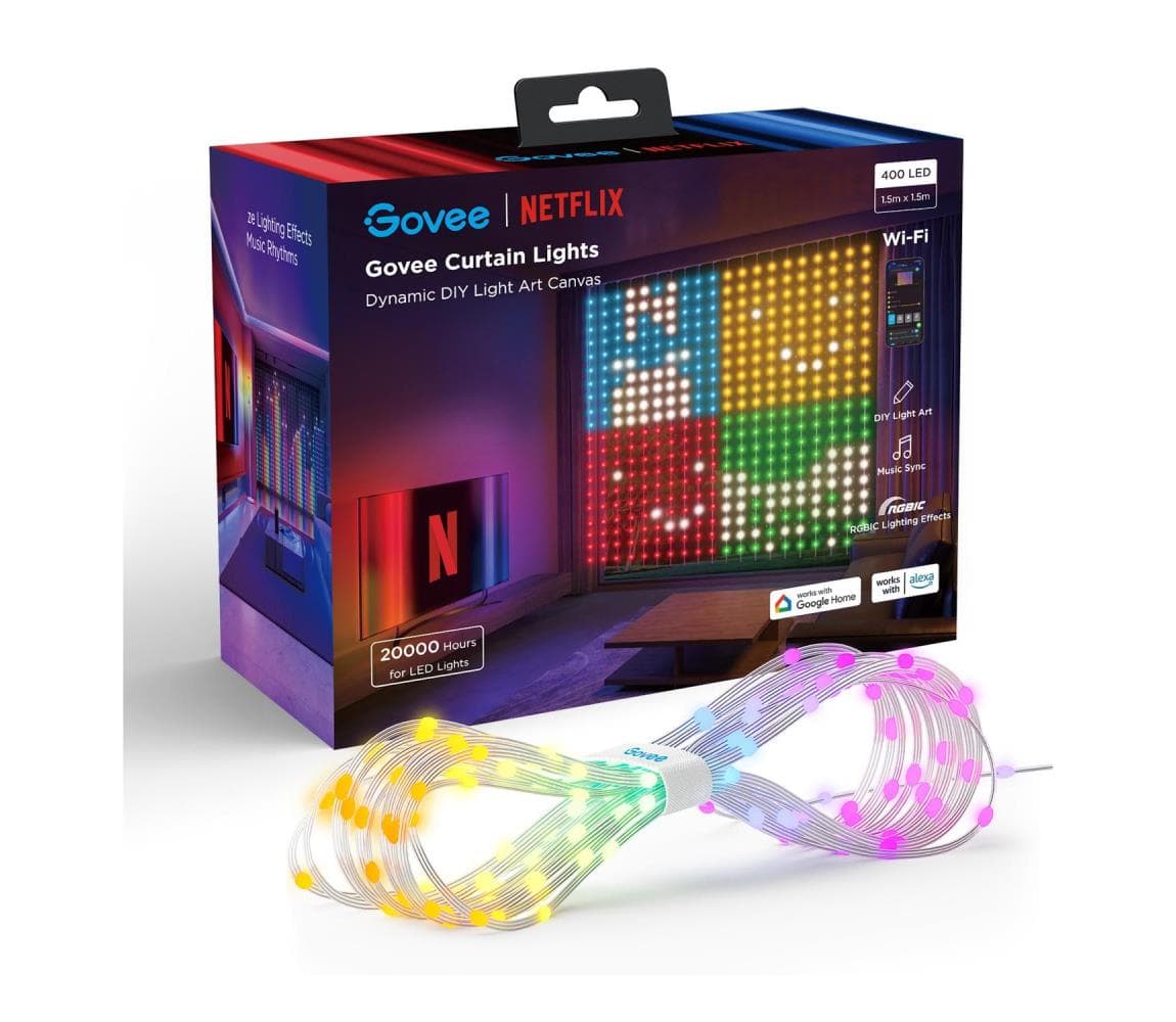 Govee - LED RGB Stmievateľná dekoračná reťaz LED/15W/230V IP65 Wi-Fi H70BCCA1