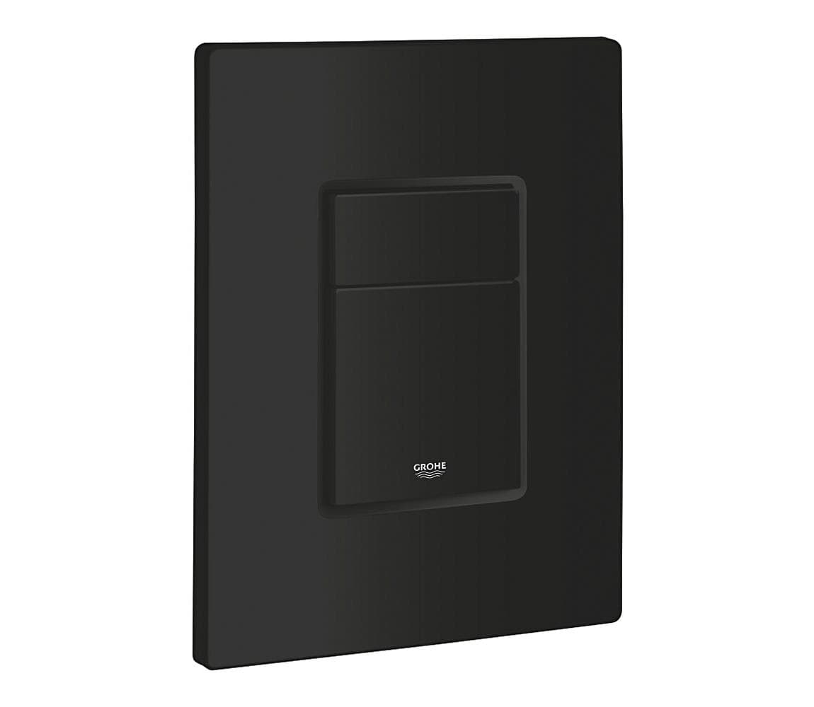 GROHE 389662430 - splachovacie tlačidlo EVEN 156 × 197 mm čierne 389662430