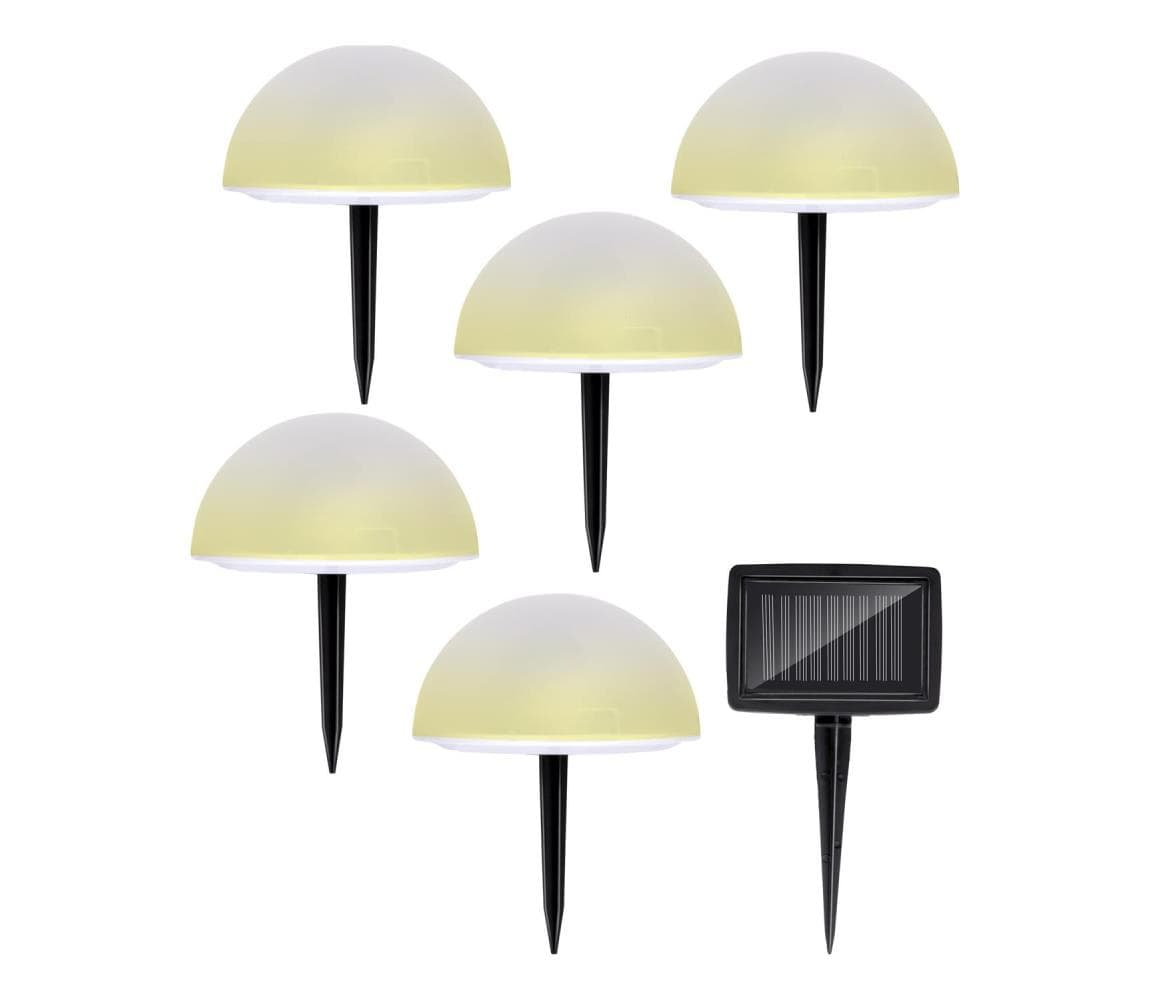 Grundig - SADA 5x LED RGBW Solárne svietidlo LED/3,2V IP44 8711252261577