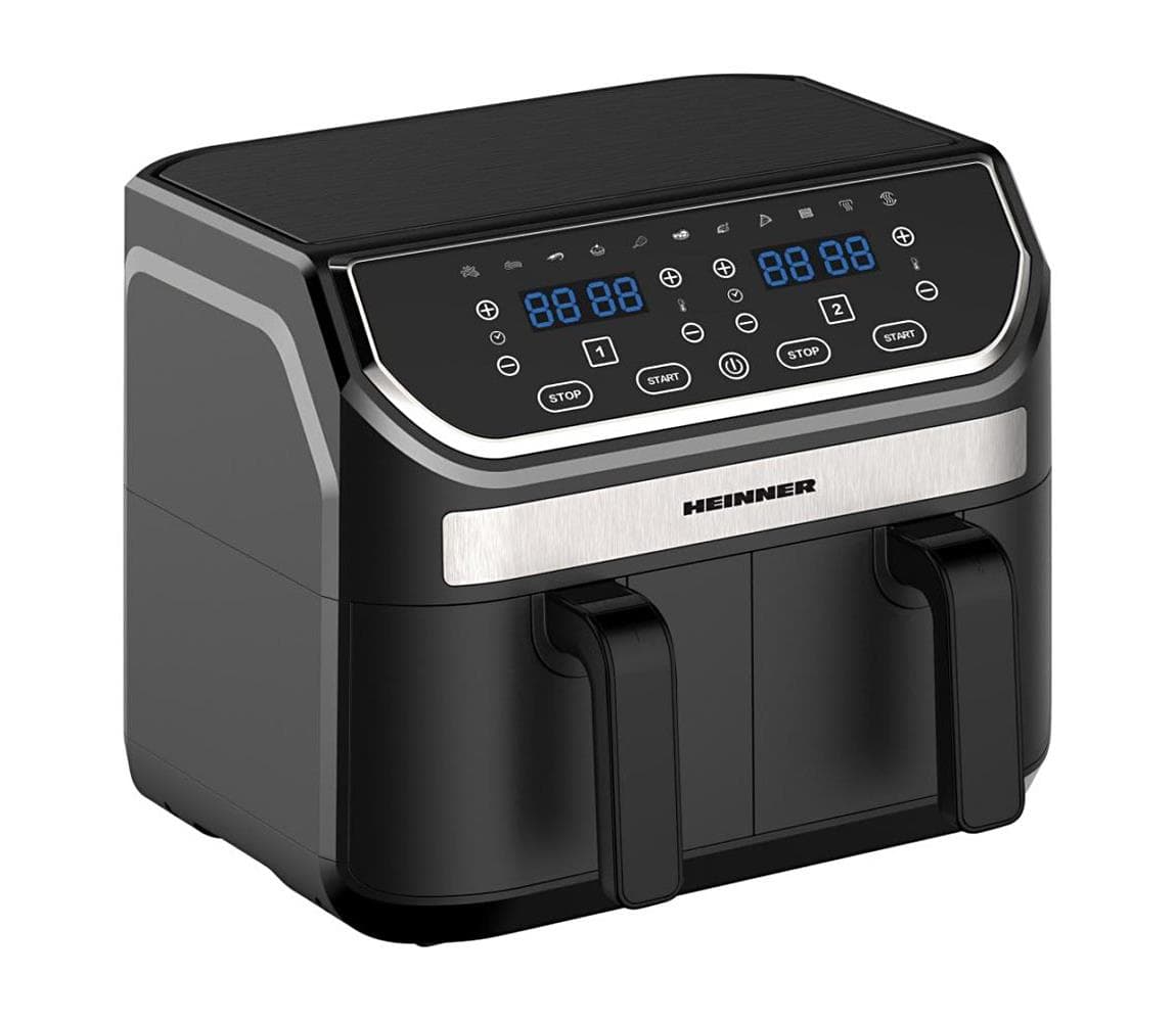 Heinner HAF-KDB1700BK - Duálna teplovzdušná fritéza 8,5 l 1700W/230V čierna HAF-KDB1700BK