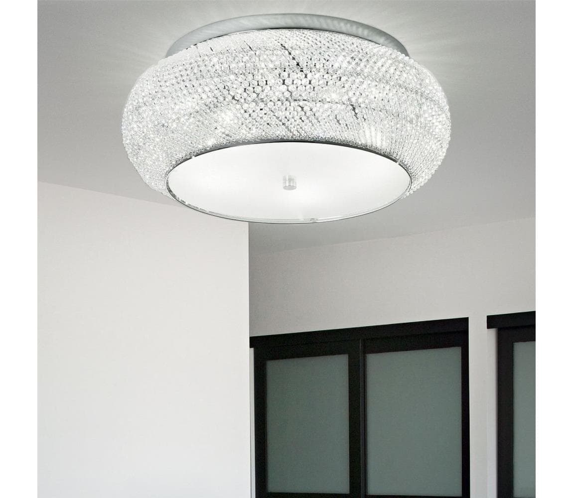 Ideal Lux - Krištáľové stropné svietidlo PASHA 14xE14/40W/230V pr. 65 chróm 164991