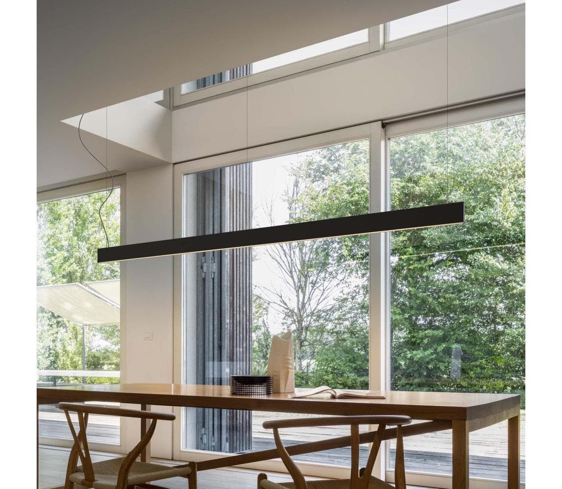 Ideal Lux - LED luster na lane LINUS LED/32W/230V 4000K CRI 90 120 cm čierna 268217