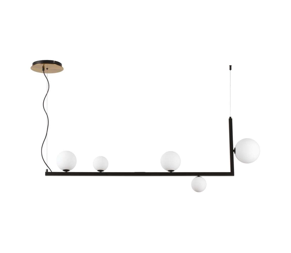 Ideal Lux - LED Luster na lanku BIRDS 5xG9/3W/230V čierna/zlatá 273648