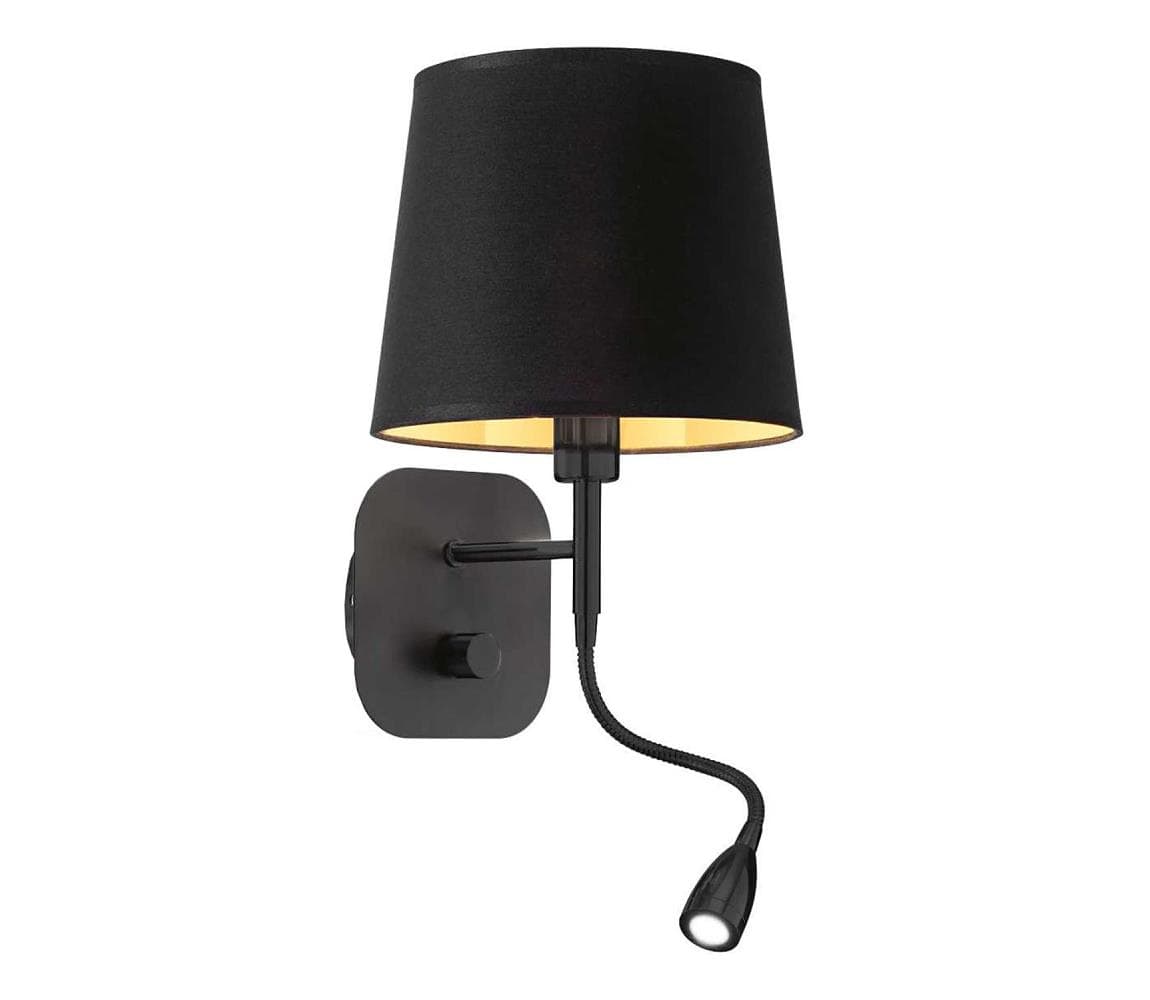 Ideal Lux - LED Nástenná lampa NORDIK 1xE14/40W + LED/1,5W/230V 158242