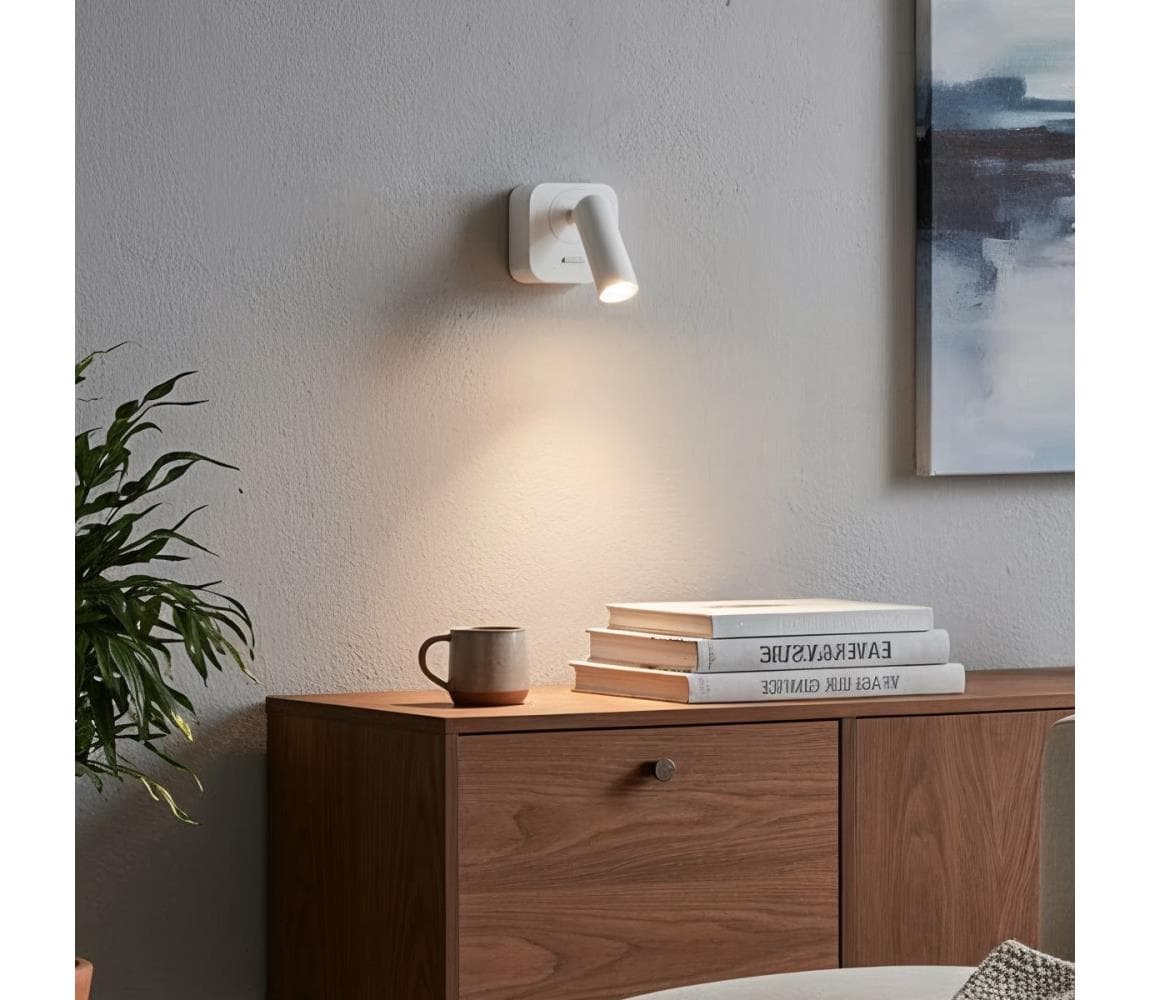 Ideal Lux - LED Nástenné bodové svietidlo BEAN LED/3W/230V CRI 90 biela 260648