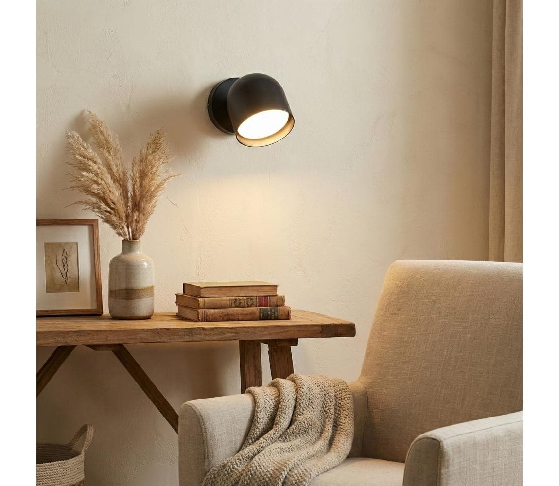 Ideal Lux - LED Nástenné bodové svietidlo DODO 1xGX53/9W/230V čierna 314099