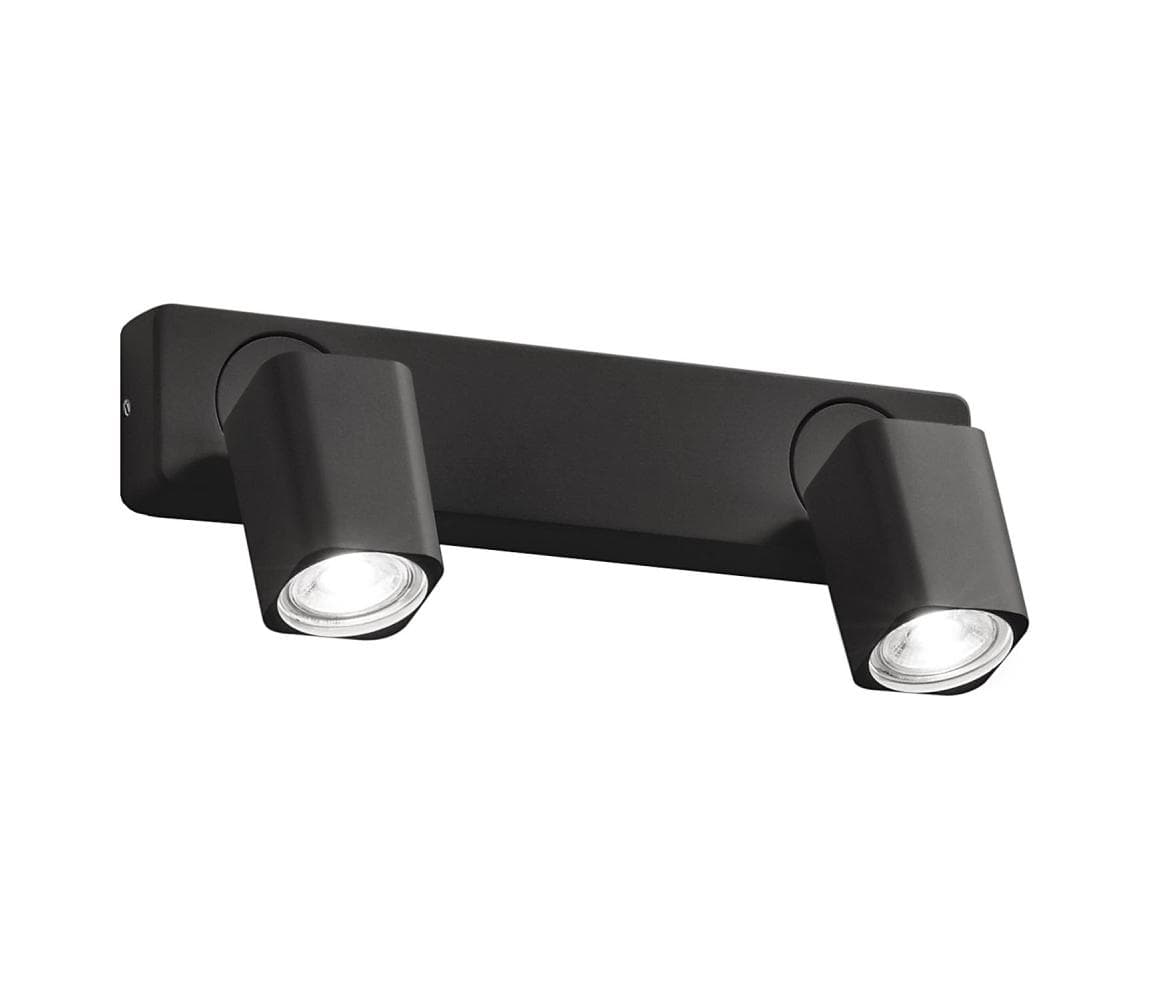Ideal Lux - LED nástenné bodové svietidlo RUDY 2xGU10/7W/230V CRI 90 čierne 321509