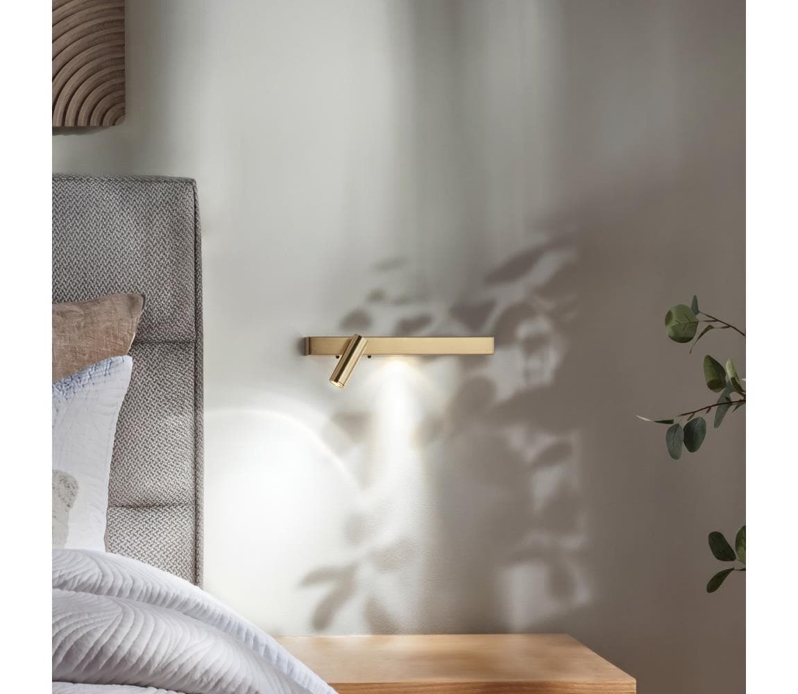 Ideal Lux - LED Nástenné svietidlo BONNE LED/6,5W/230V CRI 90 zlatá 336800