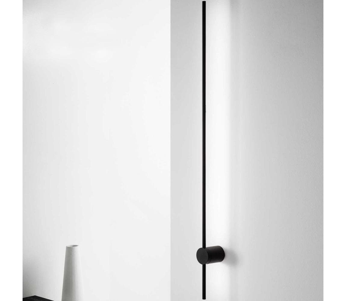 Ideal Lux - LED Nástenné svietidlo ESSENCE LED/19W/230V 2700K 124 cm CRI 90 čierna 341019