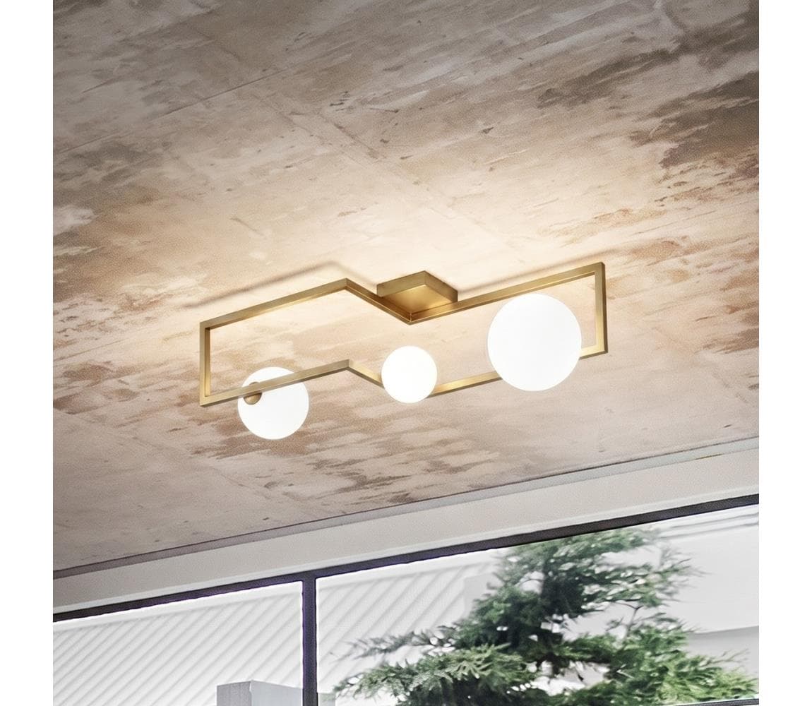 Ideal Lux - LED Prisadený luster ANGOLO 3xG9/3W/230V mosadz 284330