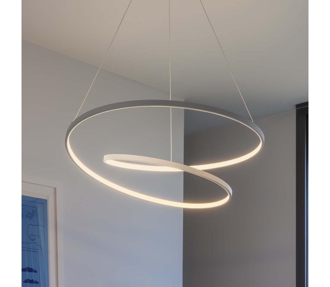 Ideal Lux - LED Stlmiteľný luster na lanku OZ LED/48W/230V pr. 60 cm CRI 90 biela 304540