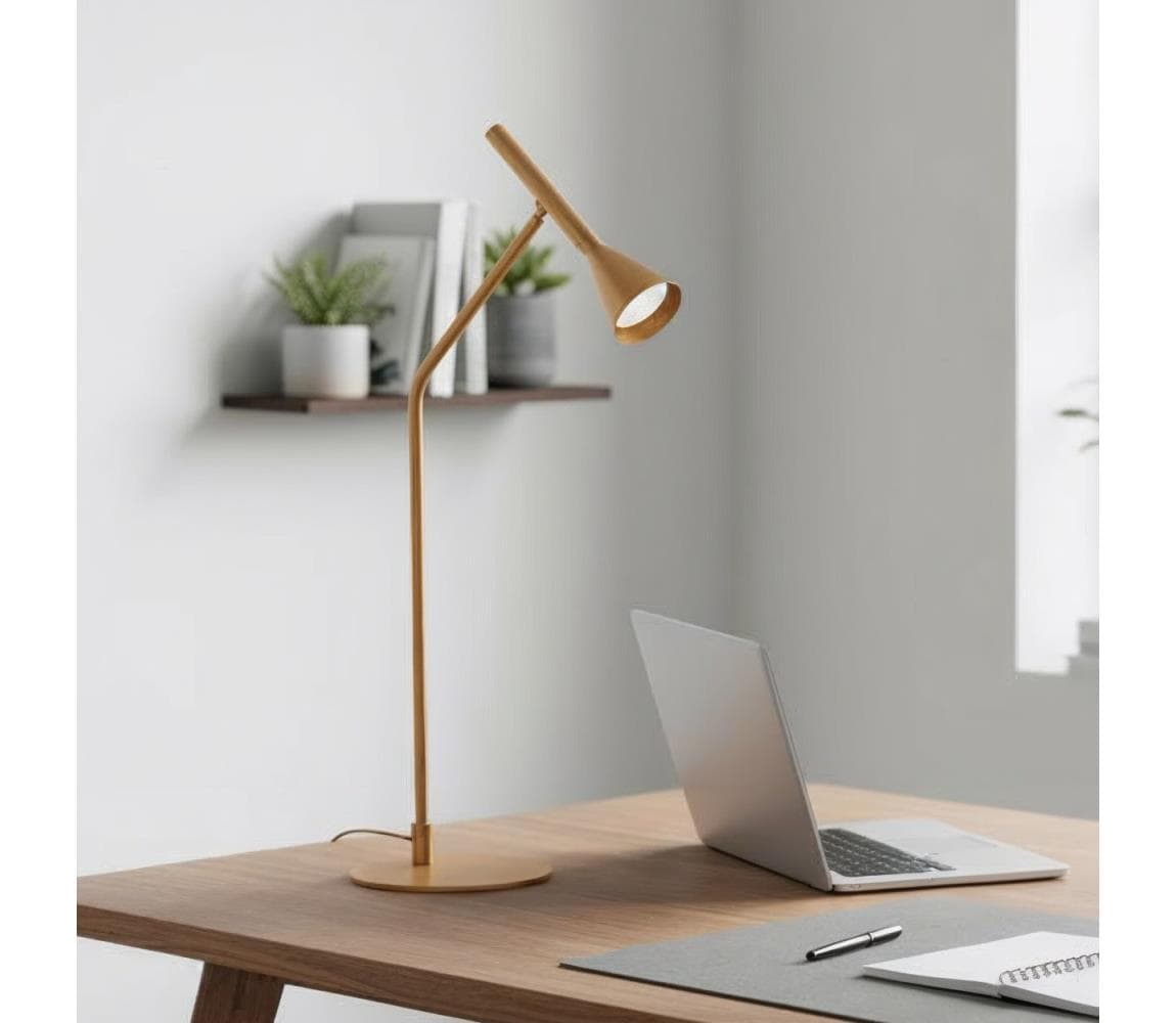 Ideal Lux - LED Stmievateľná stolná lampa DIESIS LED/6,5W/230V CRI 90 zlatá 291109