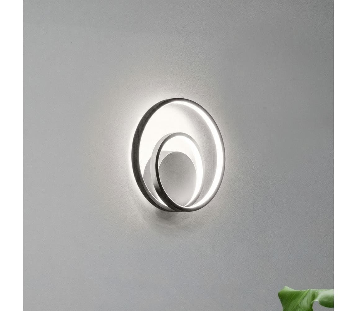 Ideal Lux - LED Stmievateľné nástenné svietidlo OZ LED/28W/230V CRI 90 čierna 304496