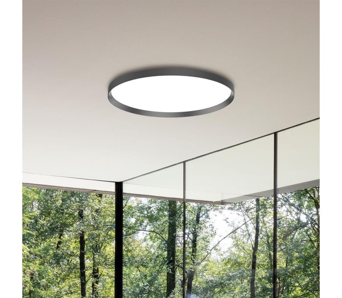 Ideal Lux-LED Stropné svietidlo FLY LED/26W/230V 2700K pr. 45 cm CRI90 IP40 čierna 341170