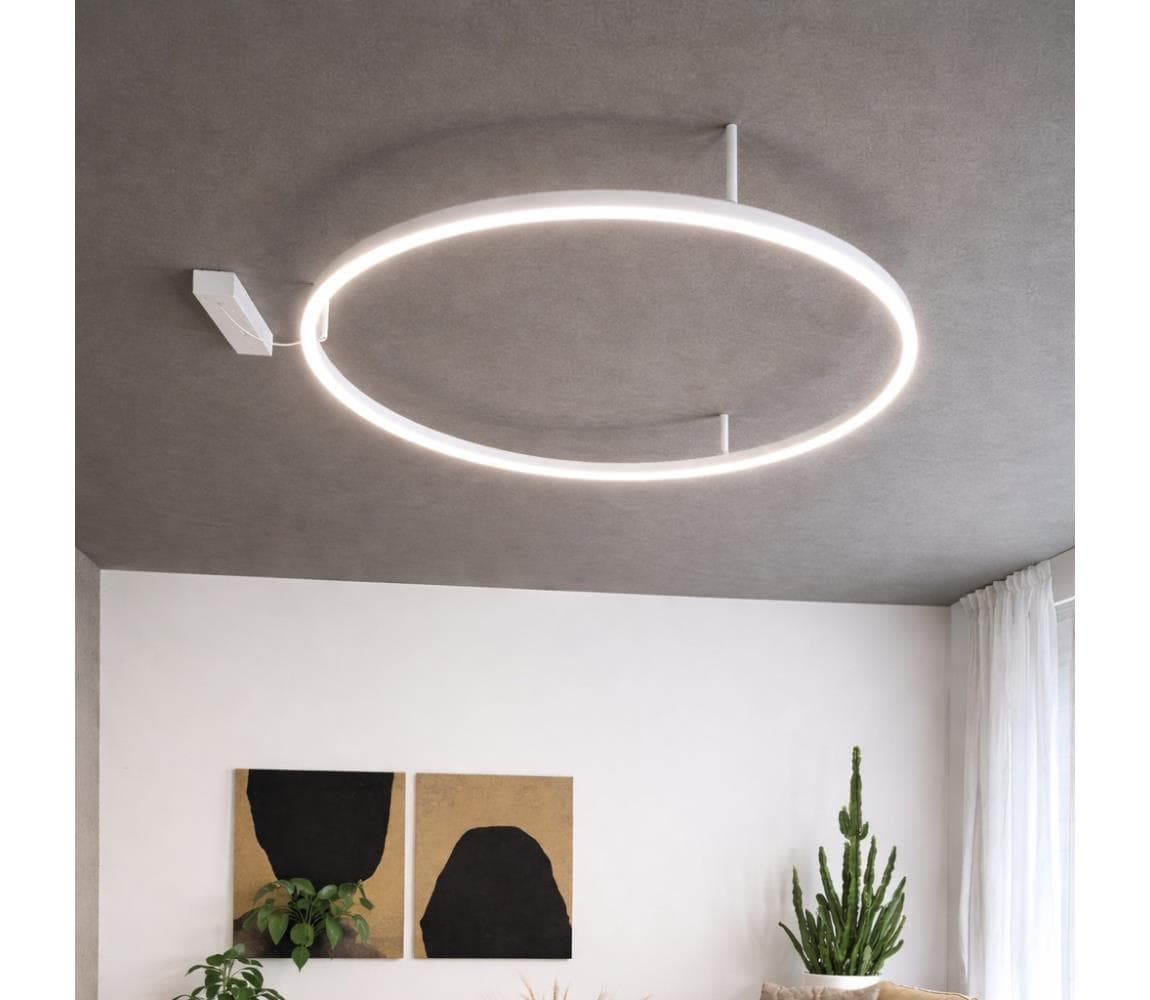 Ideal Lux - LED stropné svietidlo ORACLE SLIM LED/37W/230V 4000K pr. 70 cm biele 341958