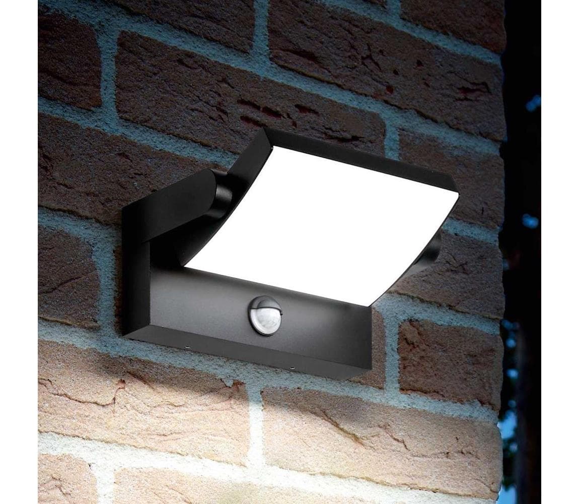 Ideal Lux -LED Vonk. nást. svietidlo so s. SWIPE LED/21W/230V CRI 90 IP54 čierna 287737