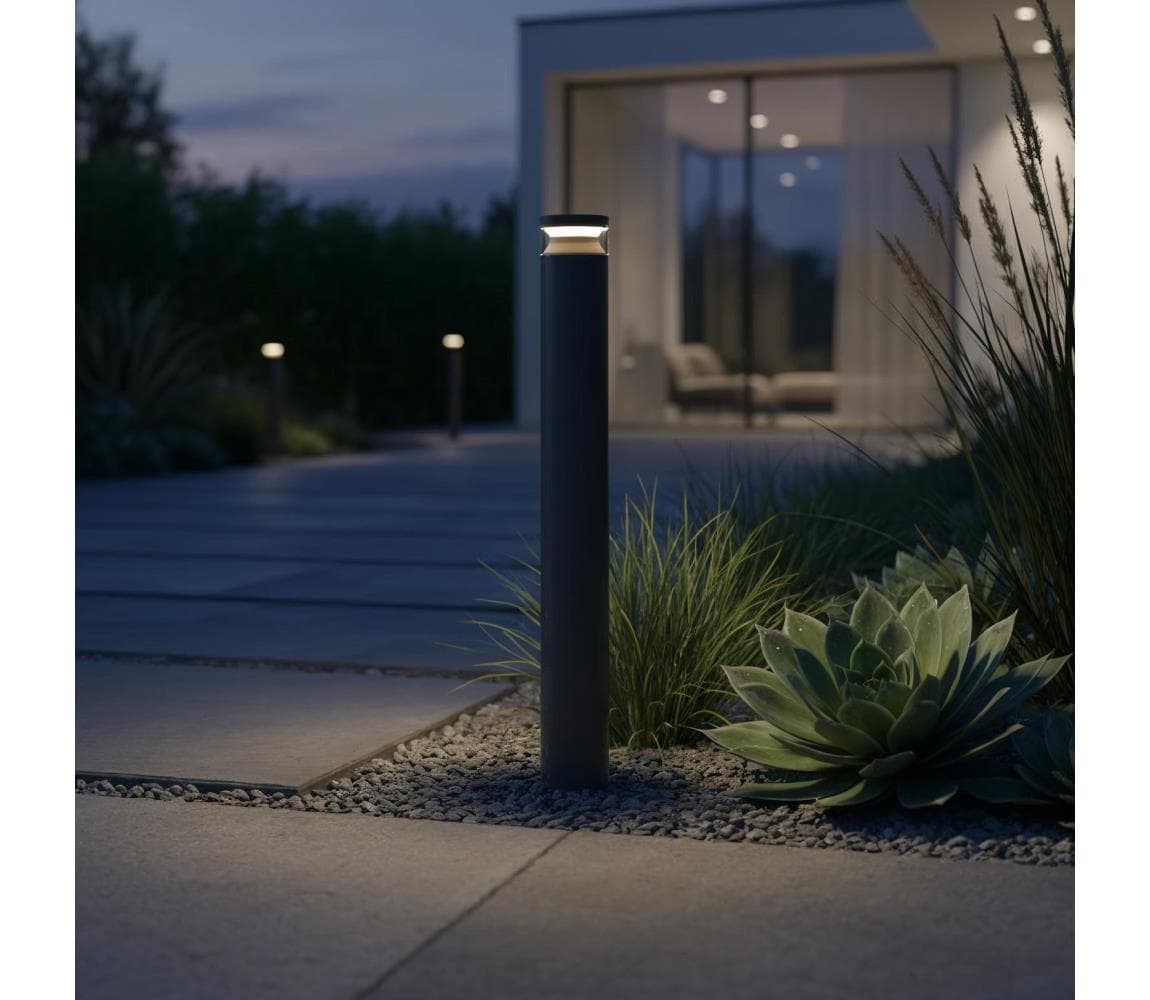 Ideal Lux - LED Vonkajšia lampa BOEING LED/14W/230V 100 cm IP65 čierna 346731