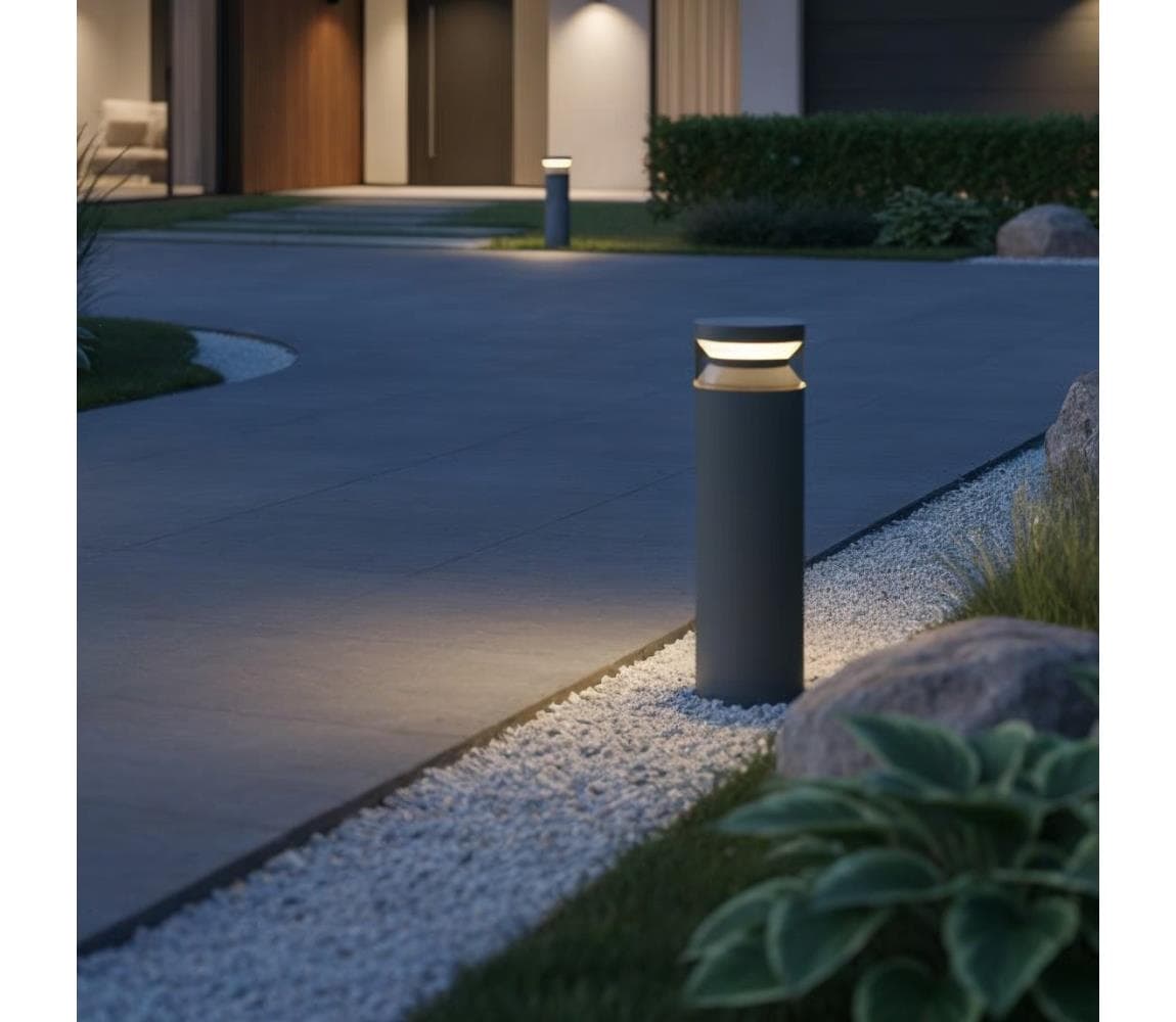 Ideal Lux - LED Vonkajšia lampa BOEING LED/14W/230V 40 cm IP65 antracit 327242