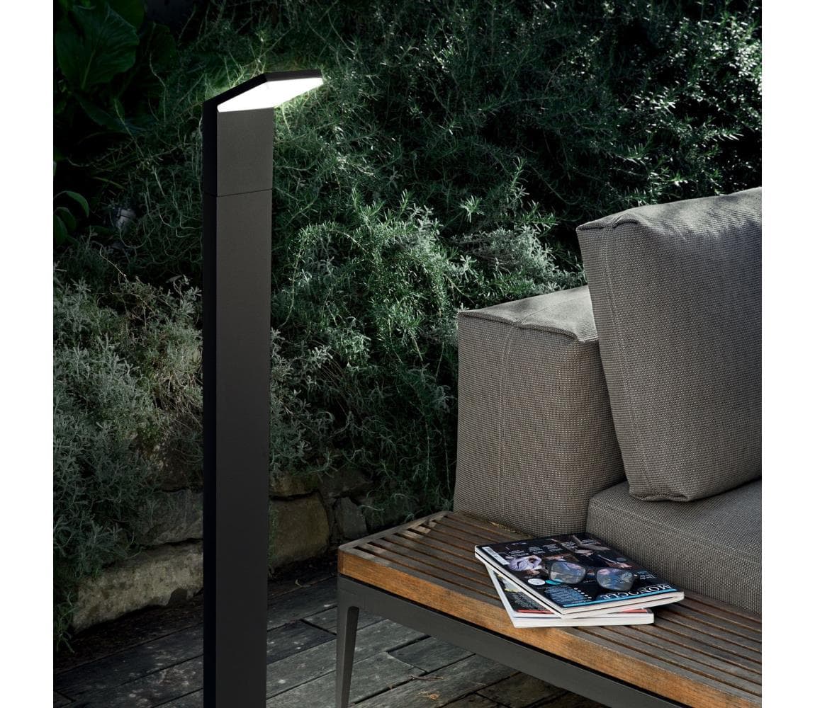 Ideal Lux- LED Vonkajšia lampa STYLE LED/8,5W/230V 4000K 100 cm CRI 90 IP54 čierna 322216