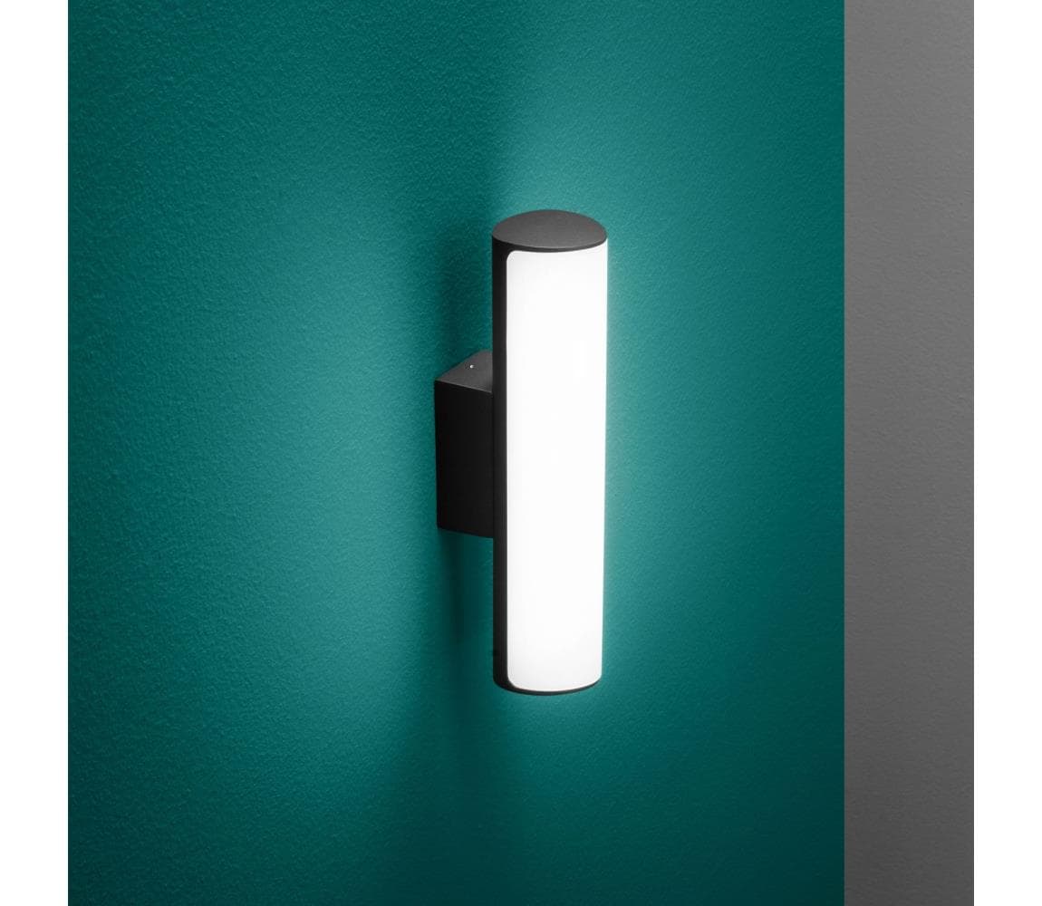 Ideal Lux - LED Vonkajšie nás. svietidlo ETERE LED/9,5W/230V 3000K IP44 čierna 322193