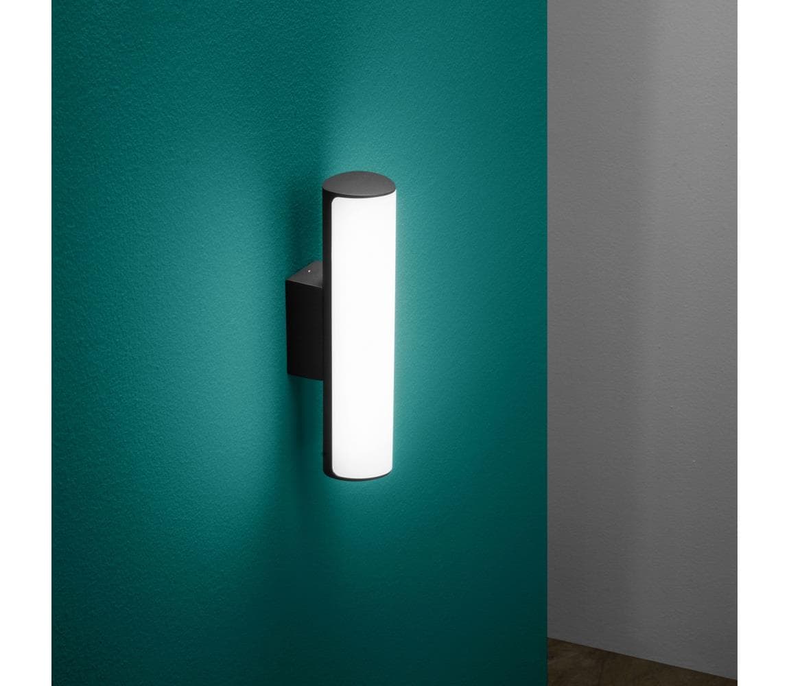 Ideal Lux - LED Vonkajšie nás. svietidlo ETERE LED/9,5W/230V 4000K IP44 čierna 322209