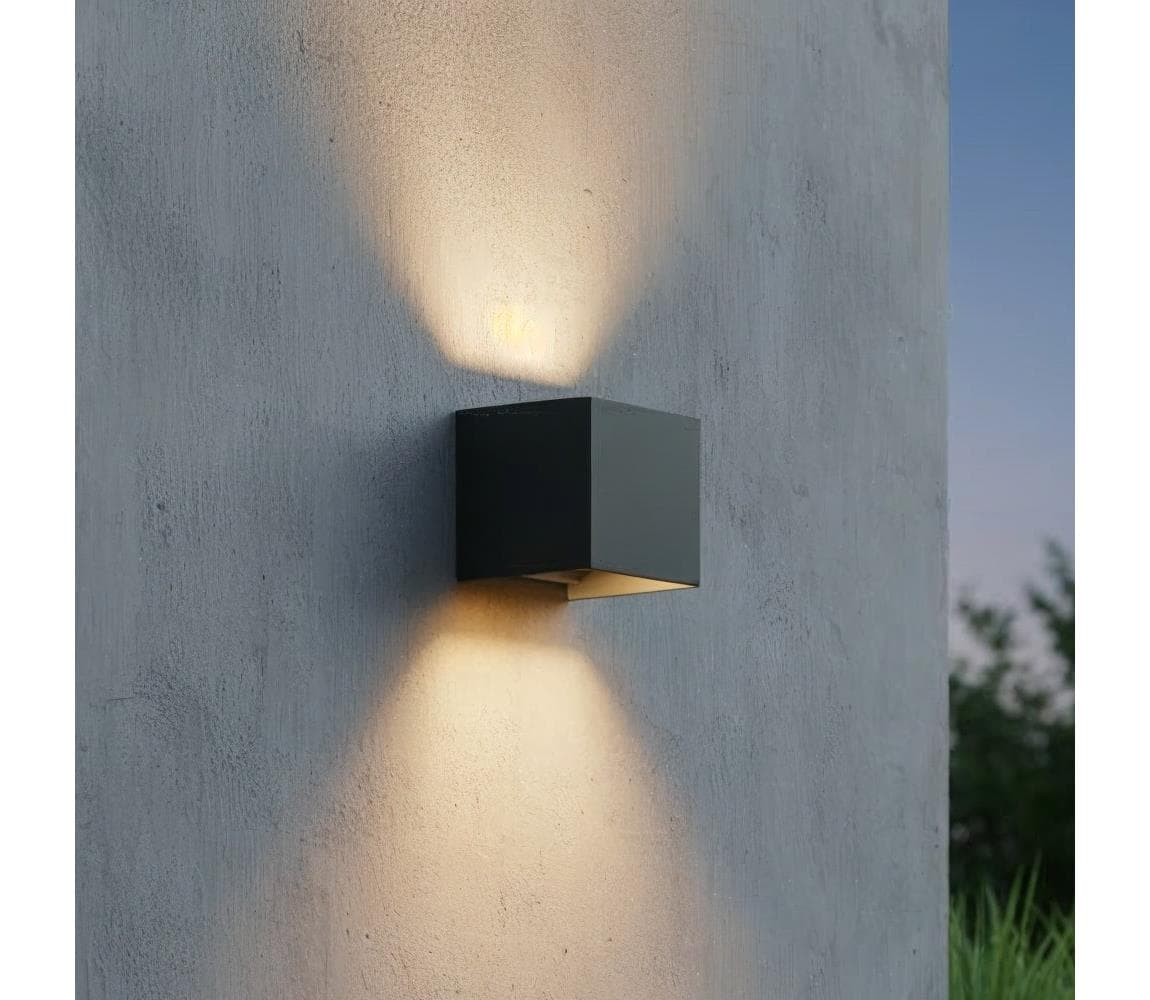 Ideal Lux - LED Vonkajšie nástenné svietidlo ATOM LED/12W/230V IP54 antracit 313429