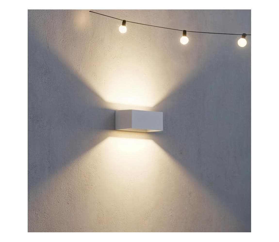 Ideal Lux - LED Vonkajšie nástenné svietidlo ATOM LED/25W/230V IP54 biela 328652