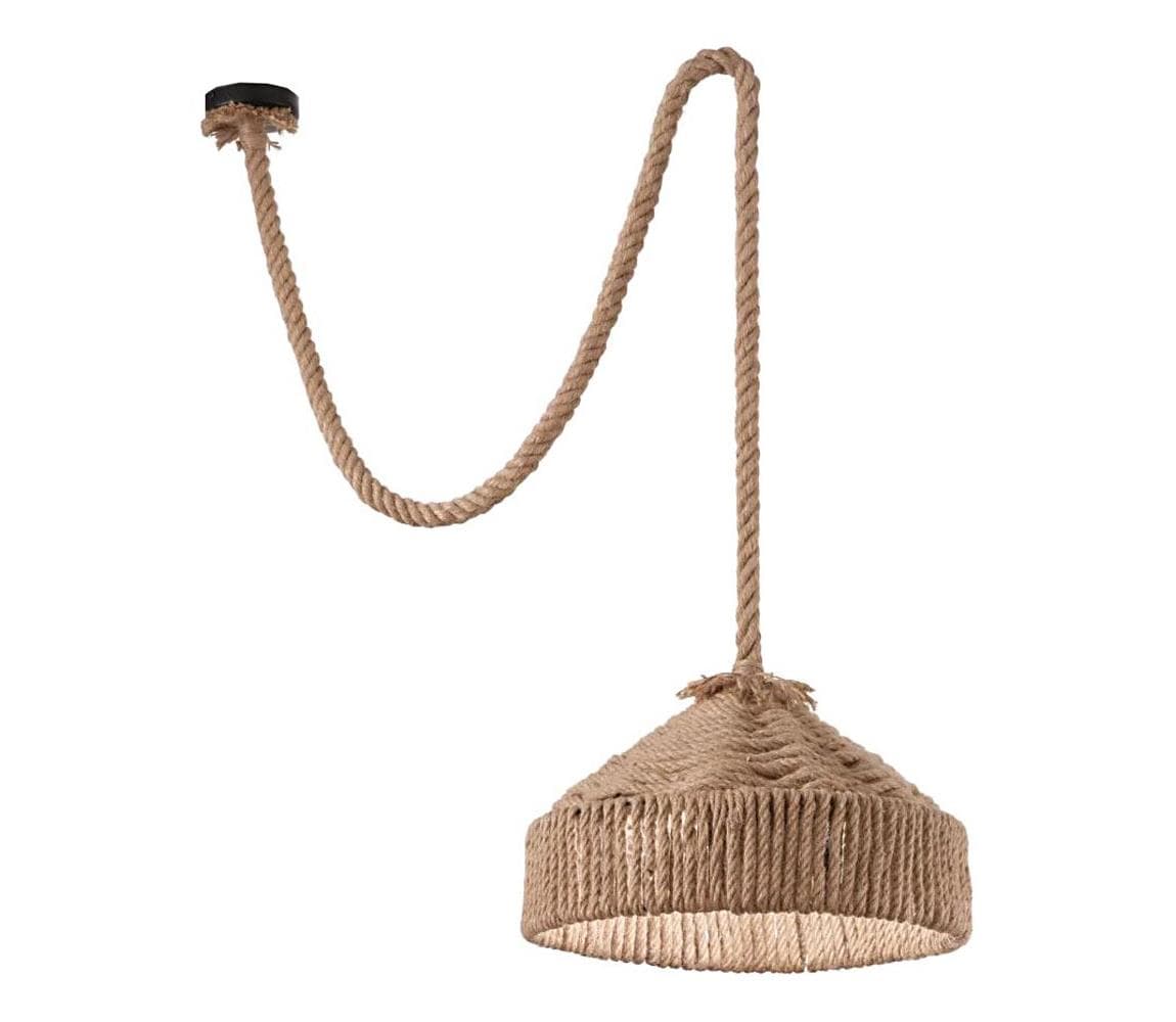 Ideal Lux - Luster na lanku CANAPA 1xE27/15W/230V pr. 41 cm hnedá 134833