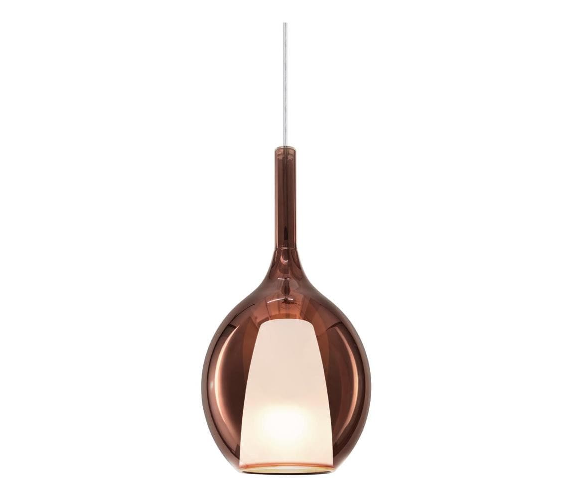 Ideal Lux - Luster na lanku KALIQUE 1xE27/42W/230V pr. 18 cm dymovo-medený 360027