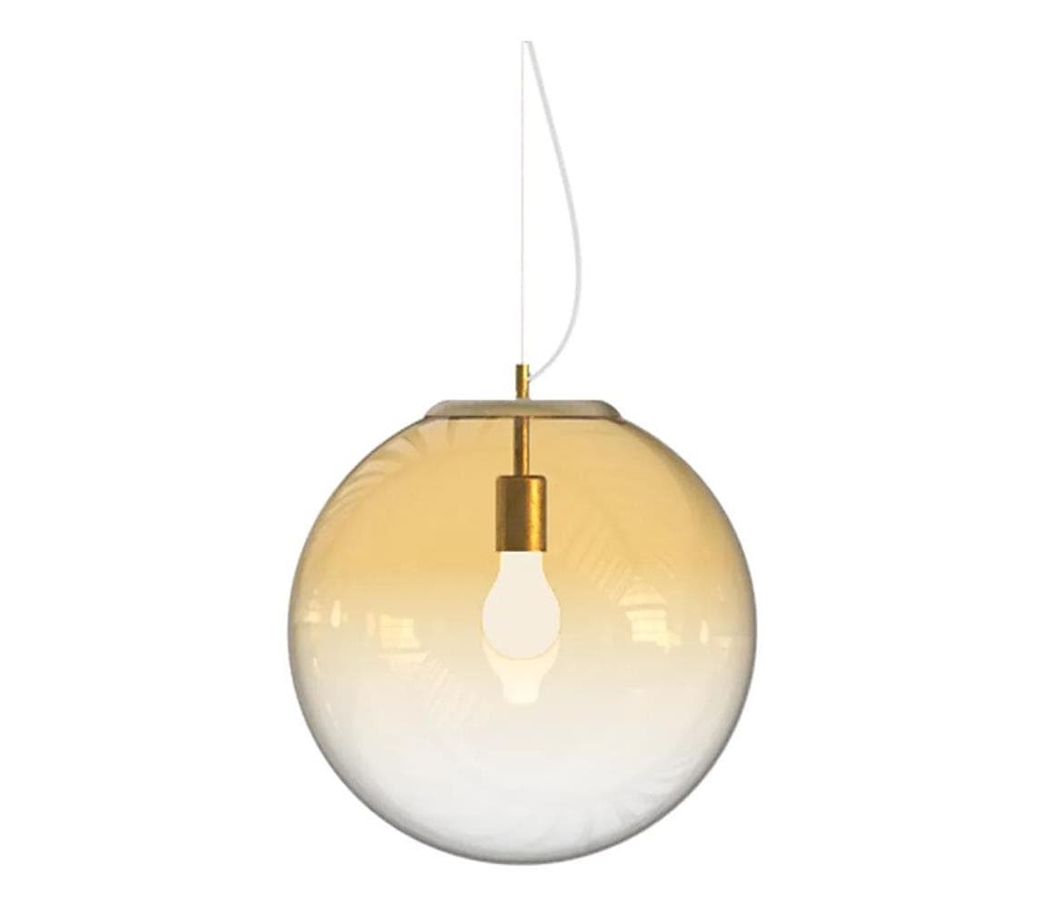 Ideal Lux - Luster na lanku MAPA 1xE27/42W/230V pr. 40 cm zlatá/dymová 346564