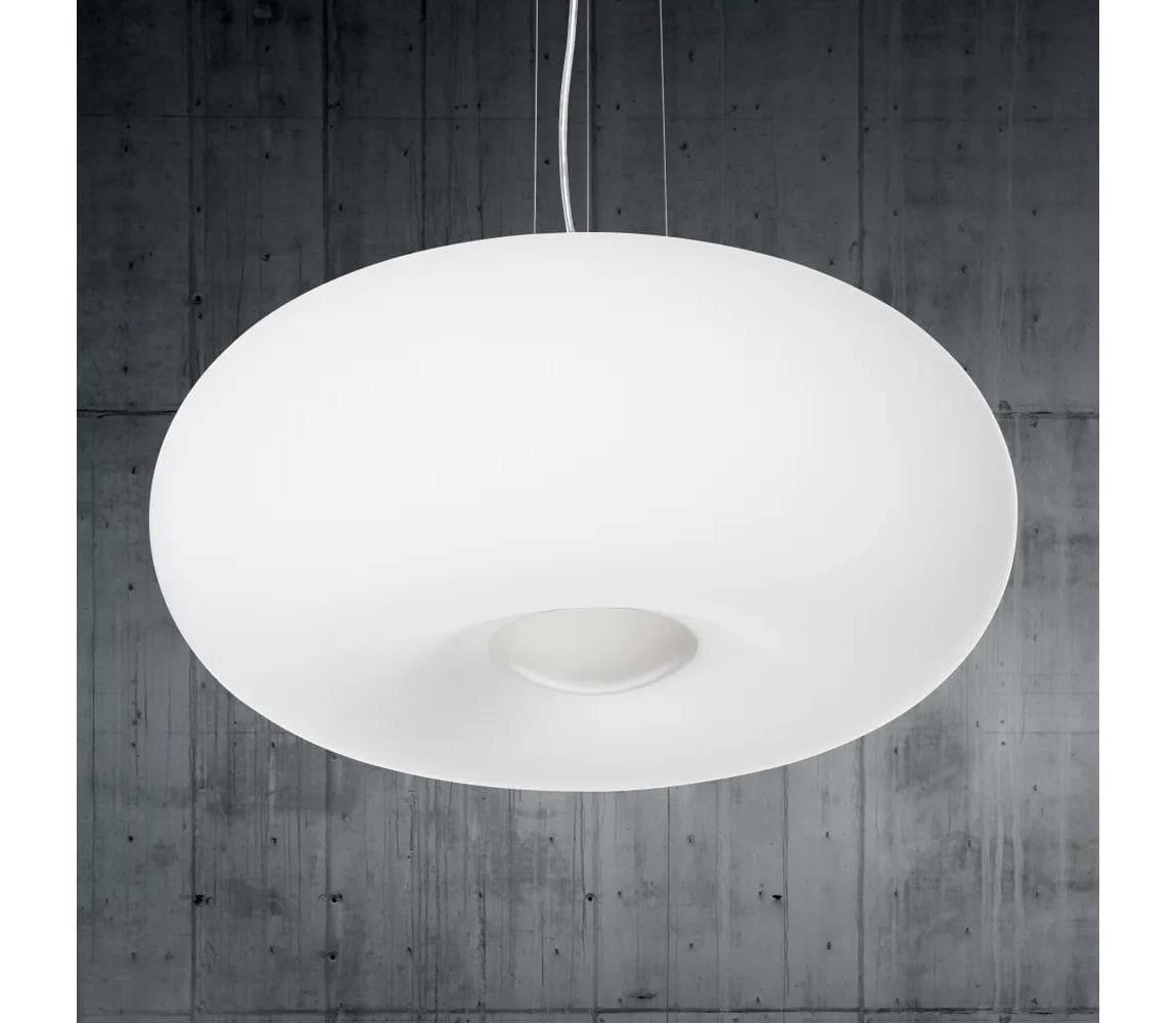Ideal Lux - Luster na lanku ULISSE 3xE27/60W/230V pr. 42 cm biely 095226
