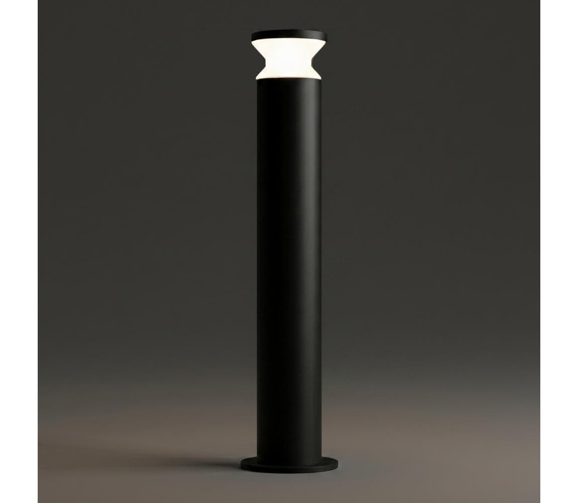 Ideal Lux - Vonkajšia lampa TORRE 1xE27/15W/230V 80 cm IP65 čierna 321639