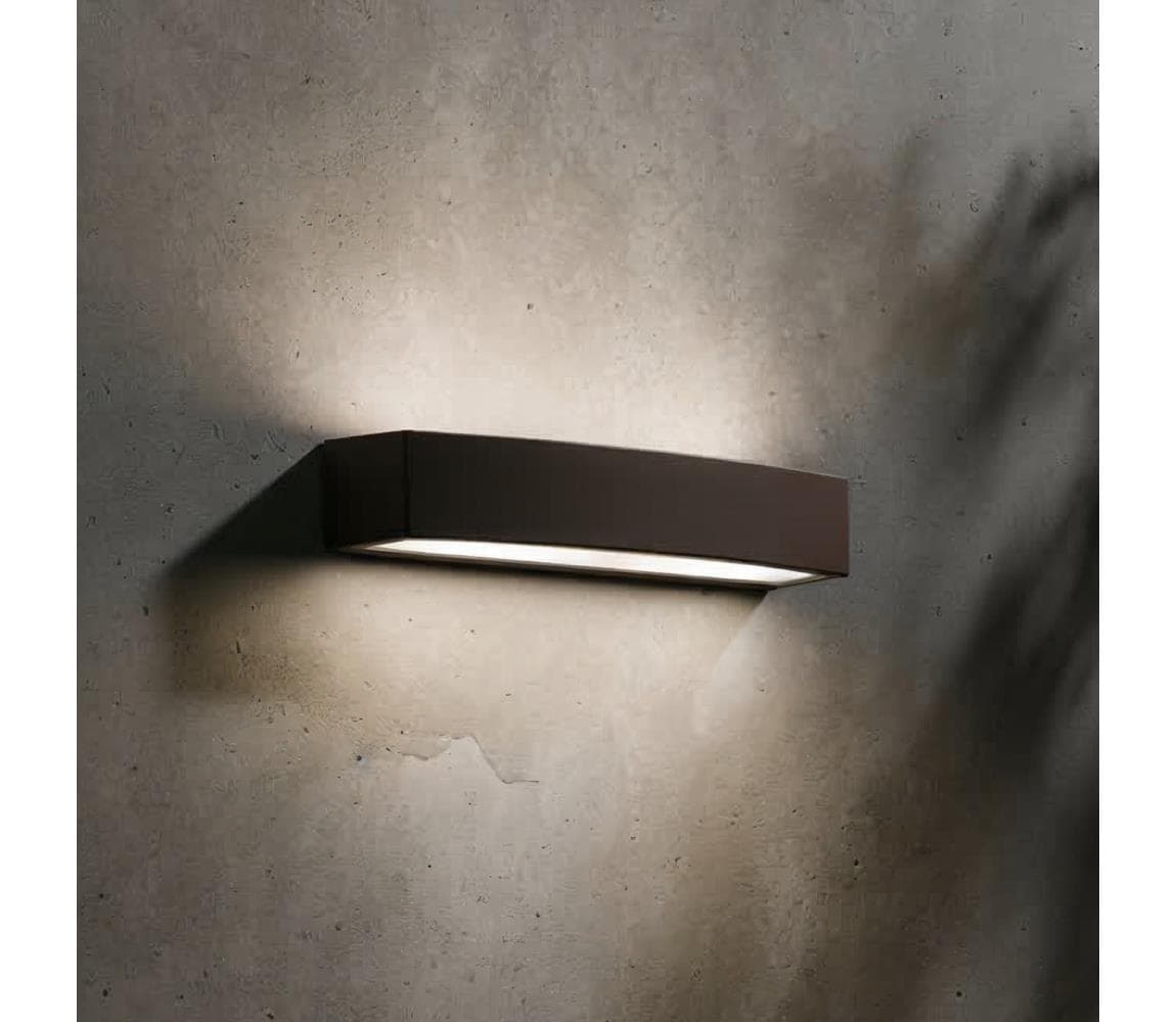 Ideal Lux - Vonkajšie nástenné svietidlo ANDROMEDA 2xE27/60W/230V IP55 hnedá 163550