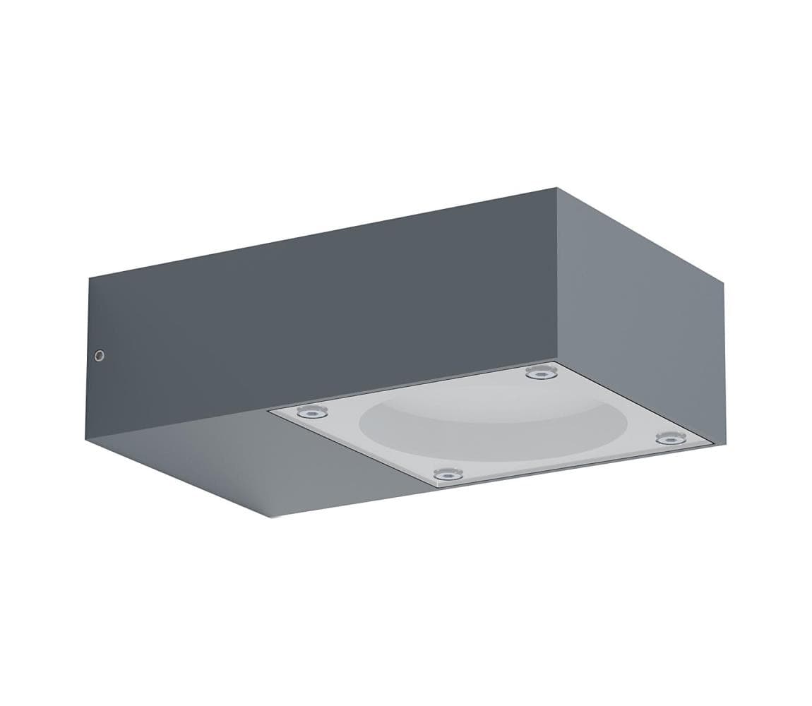 Ideal Lux - Vonkajšie nástenné svietidlo SIRIO 1xGX53/9W/230V IP65 antracit 318202